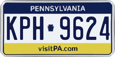PA license plate KPH9624
