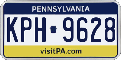 PA license plate KPH9628