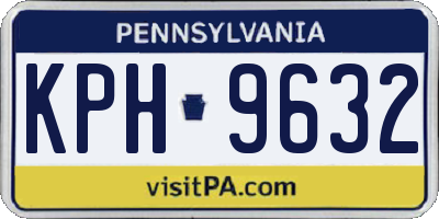 PA license plate KPH9632