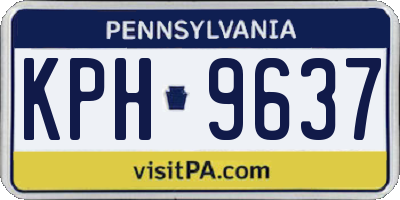 PA license plate KPH9637
