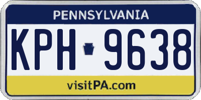 PA license plate KPH9638
