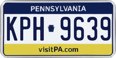 PA license plate KPH9639