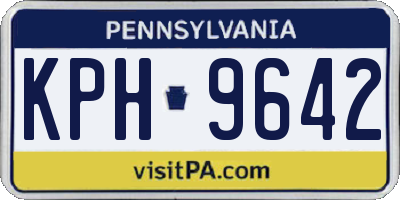PA license plate KPH9642
