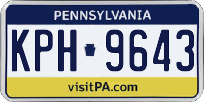 PA license plate KPH9643