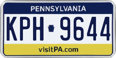PA license plate KPH9644