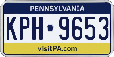 PA license plate KPH9653