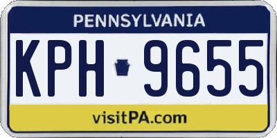 PA license plate KPH9655