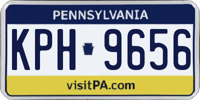 PA license plate KPH9656