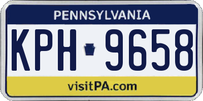 PA license plate KPH9658