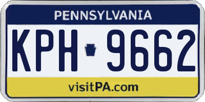 PA license plate KPH9662