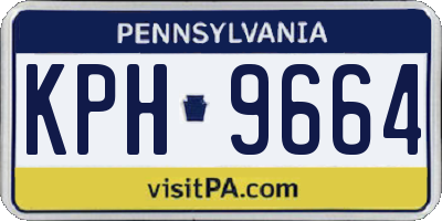PA license plate KPH9664