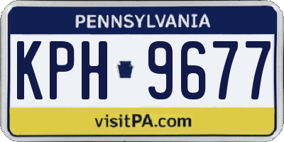 PA license plate KPH9677