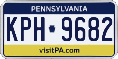 PA license plate KPH9682