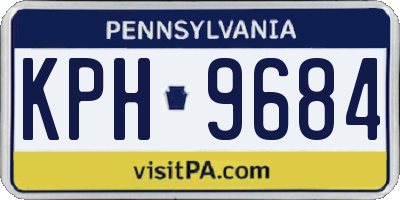 PA license plate KPH9684
