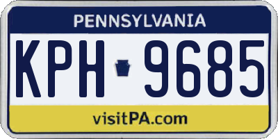 PA license plate KPH9685