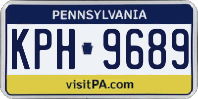 PA license plate KPH9689