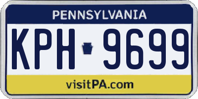 PA license plate KPH9699