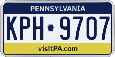 PA license plate KPH9707