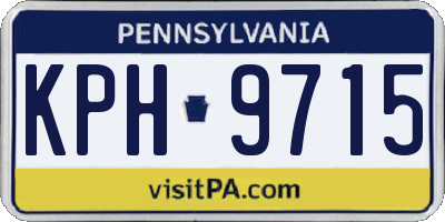 PA license plate KPH9715