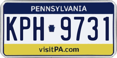 PA license plate KPH9731