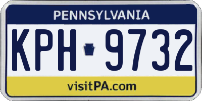 PA license plate KPH9732