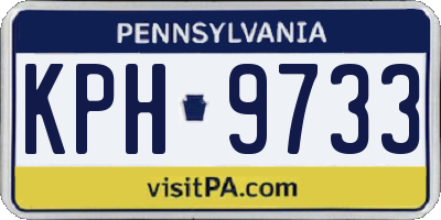 PA license plate KPH9733