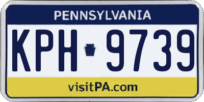 PA license plate KPH9739