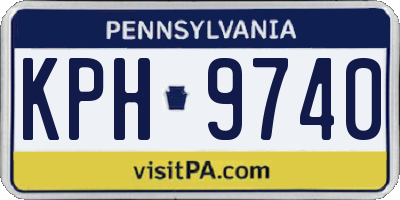 PA license plate KPH9740