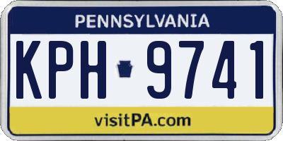 PA license plate KPH9741