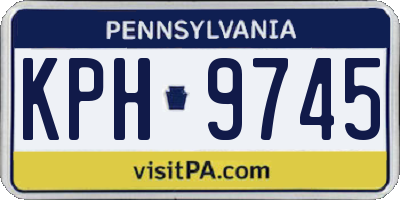 PA license plate KPH9745