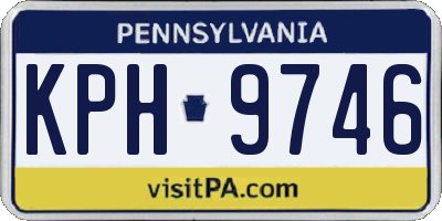 PA license plate KPH9746