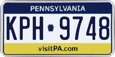 PA license plate KPH9748