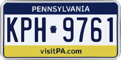 PA license plate KPH9761