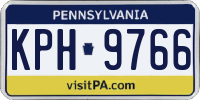 PA license plate KPH9766