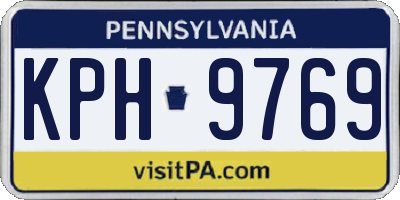 PA license plate KPH9769