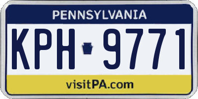 PA license plate KPH9771