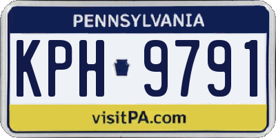 PA license plate KPH9791