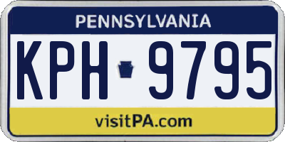 PA license plate KPH9795