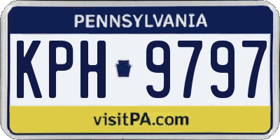 PA license plate KPH9797