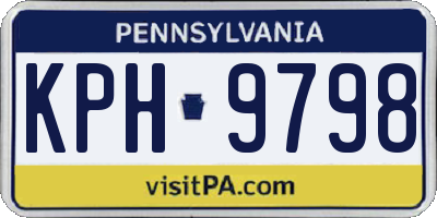 PA license plate KPH9798