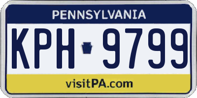 PA license plate KPH9799