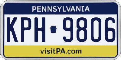PA license plate KPH9806