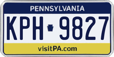 PA license plate KPH9827