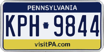 PA license plate KPH9844