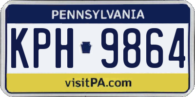 PA license plate KPH9864