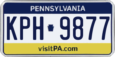 PA license plate KPH9877