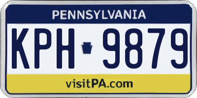 PA license plate KPH9879