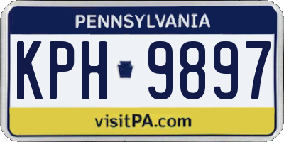 PA license plate KPH9897