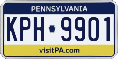 PA license plate KPH9901