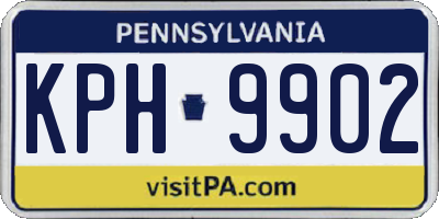 PA license plate KPH9902
